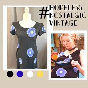 Vintage Jessica Howard daisy print dress ASO Phoebe Buffay